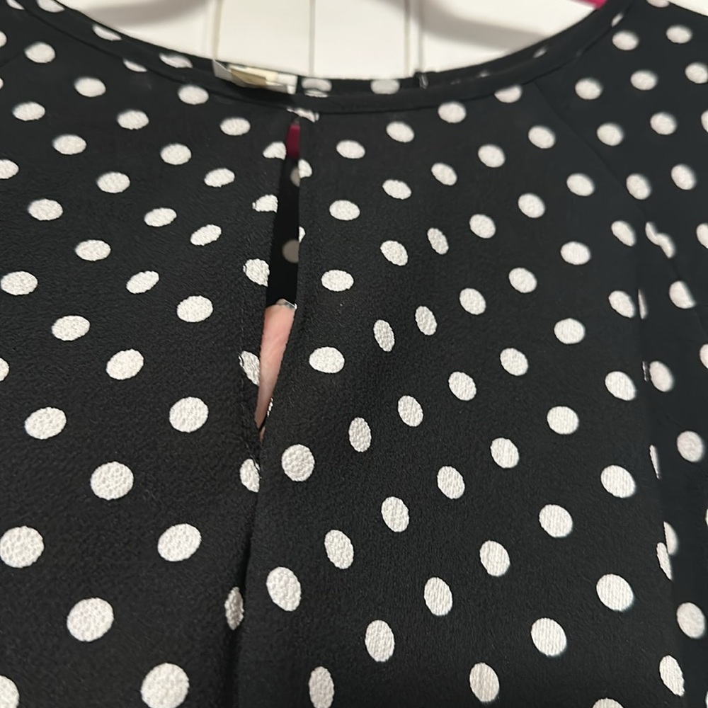 Women’s polka dot tunic top size medium - Picture 5 of 7